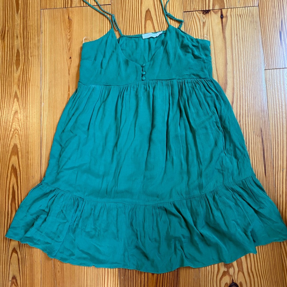 super cute green boutique dress